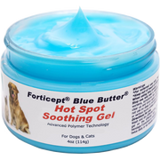 Blue Butter Hot Spot treatment for dogs, itch relief dog wound care gel 4 oz